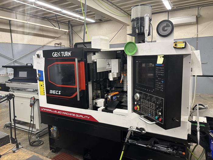 Used 2022 Ganesh Gen Turn 36CS 7 Axis CNC Swiss Turning Center