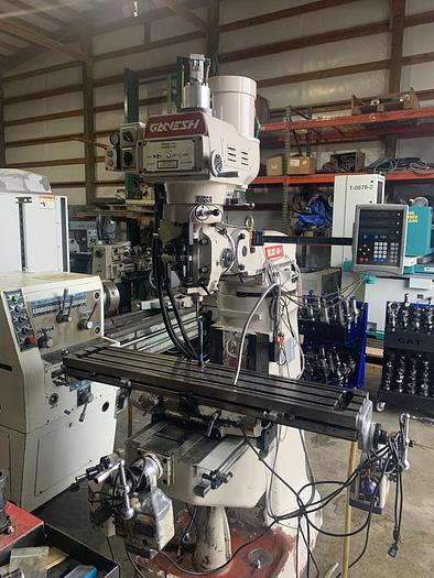 Used Ganesh GMV-2 Vertical Knee Mill 