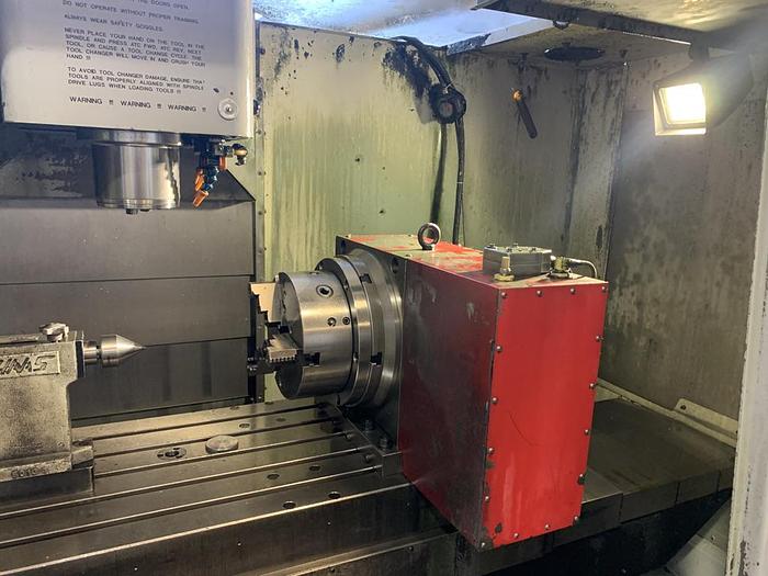 Used Haas VF4 CNC Vertical Machining Center w/4 Axis