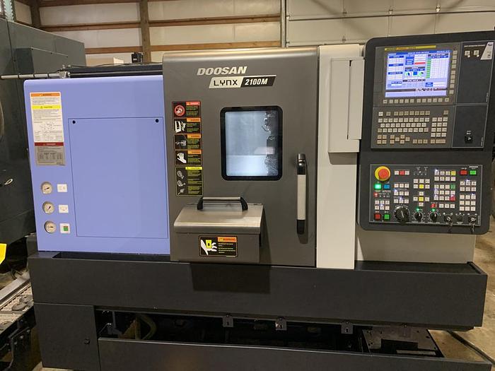 Used 2018 Doosan Lynx 2100MA CNC Turning Center