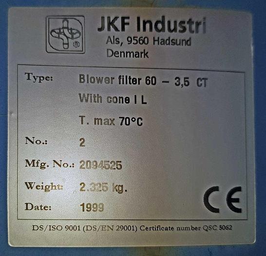 Used 1999 JKF Blower , year 1999 Type 60-3,5