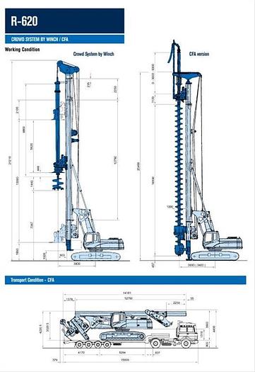 Used 2006 Soilmec R-620 Drill Rig - Crawler