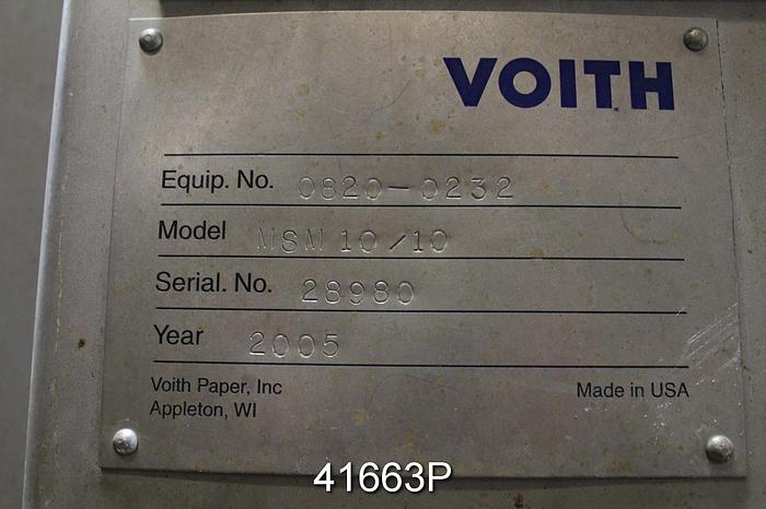 Used Voith MSM 10/10 Pressure Screen, Stainless Steel Housing #41663