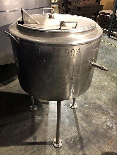 Used Kettle, 30 Gallon, 316 S/st, Groen, Jkt, Lid #C742077