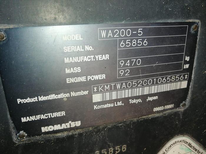 Usado 2006 KOMATSU WA200-5