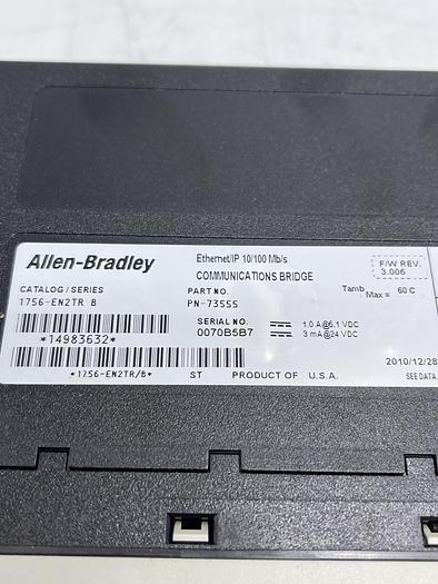 Used A-B Allen Bradley 1756-EN2TR Ser B
