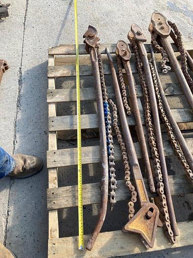 Used J H Williams Vulcan Superior 48" Chain Pipe Wrench
