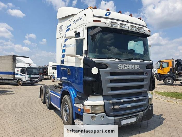 Used 2007 SCANIA R420 6X2 midlift 50 ton tractor unit