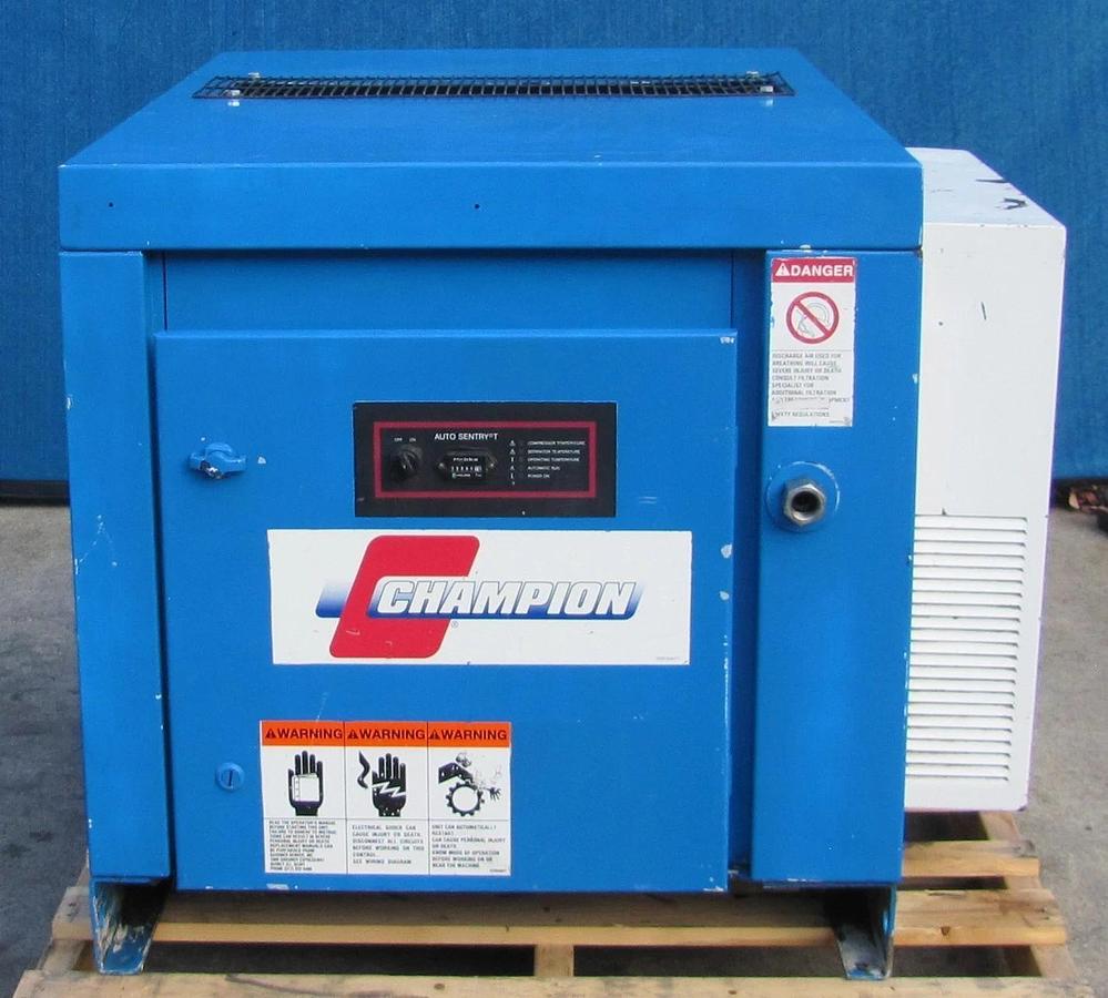 Used Gardner Denver Champion 300EBA753 7.5HP Rotary Screw Air Compressor 230V 3 Phase