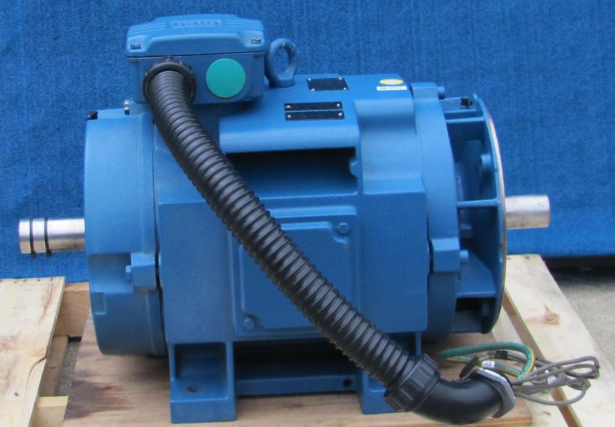 Used Weg 40 HP Electric Motor 208-230/460V 3 Ph 324TCZ 1775 RPM 1-7/8" Double Shaft