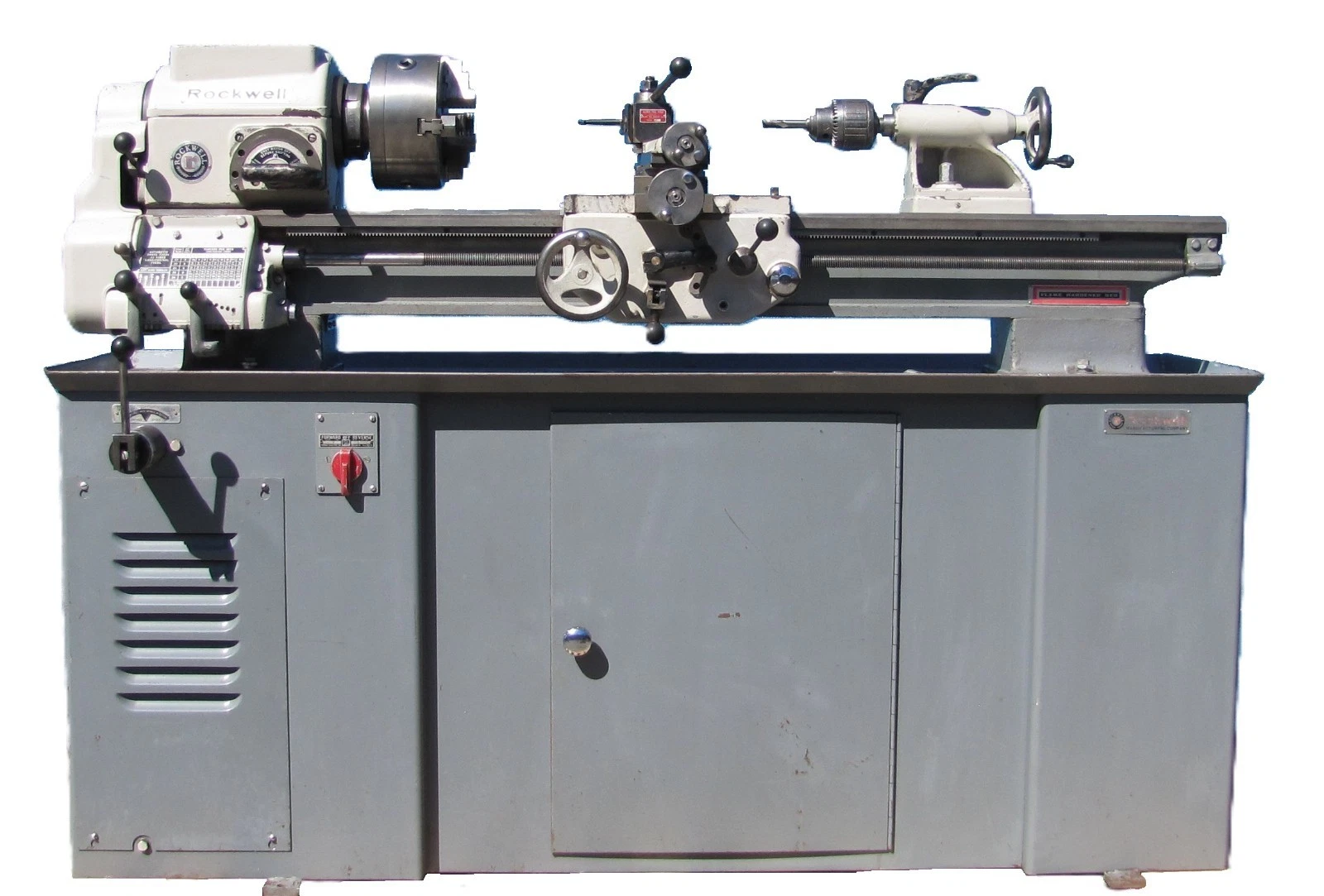 Used Rockwell 1HP Metal Lathe Variable Speed 8" 3 Jaw Chuck Cross Slide Feed 220V 1PH