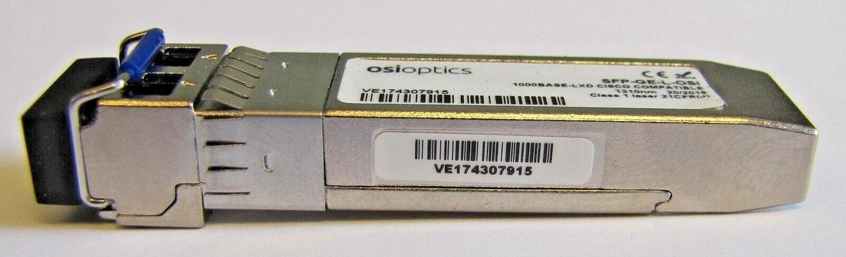 Used Lot of 2 Osioptics SFP-GE-L-OSI Gigabit 1GE 1000Base-LXD Optical Transceiver