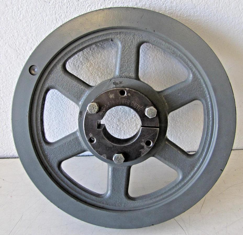 Used Power Drive 1B94SDS Single Groove Sheave Pulley 9.75" OD 1.59" ID