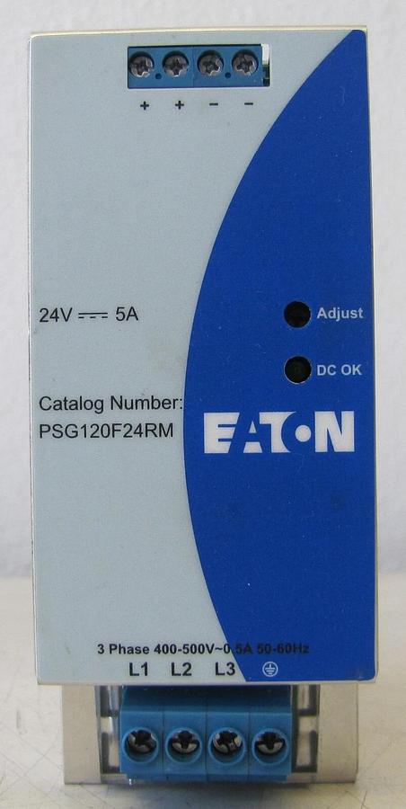 Used Eaton Cutler Hammer PSG120F24RM Power Supply 24 VDC Output 460V 3 PH Input