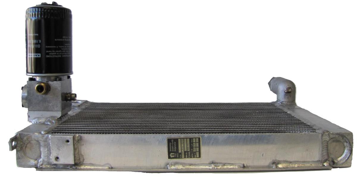 Used Kaeser SK-26 Air Compressor Oil Cooler Heat Exchanger 5.1026.00010 5.1026.0