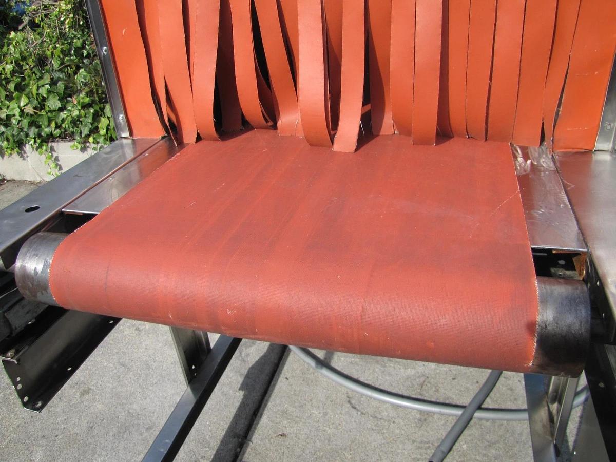 Used Commercial Stainless Steel Heat Shrink Tunnel 350°F Adjustable Speed Conveyor