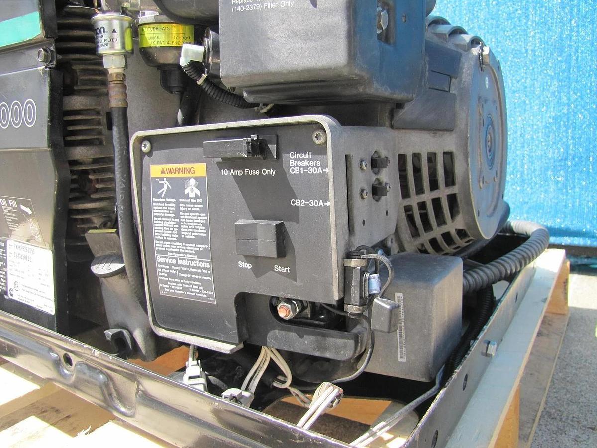 Used Cummins Onan Marquis 7000 Watt RV Mobilehome Gas Generator 120V Output