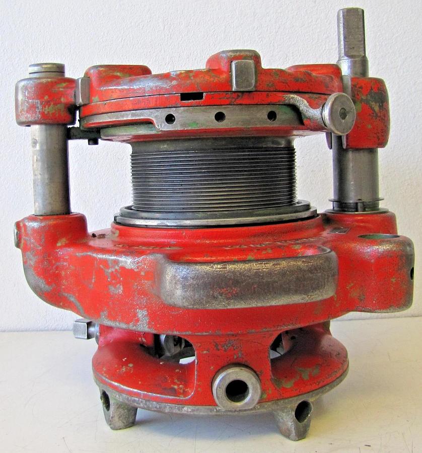Used Ridgid 141 Receding Geared Pipe Threader 2-1/2" to 4" Jam Proof w/ Extras