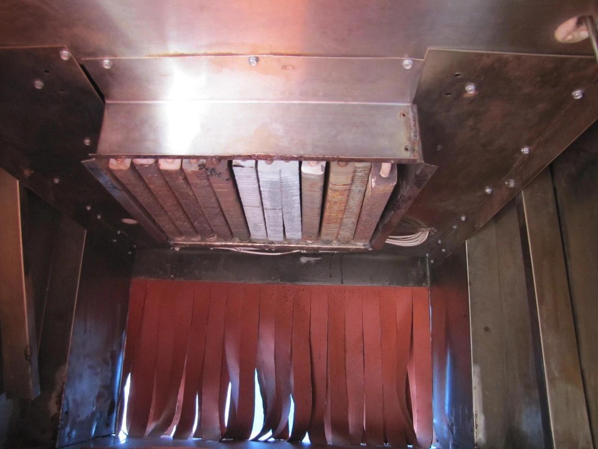 Used Commercial Stainless Steel Heat Shrink Tunnel 350°F Adjustable Speed Conveyor