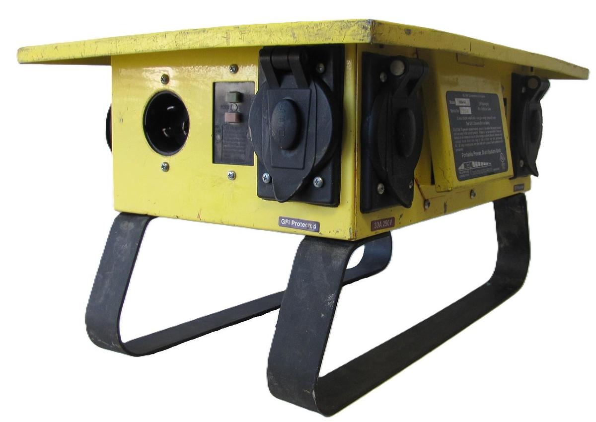 Used CEP 6506-GU Spider Power Distribution Box 50A 125/250V 3P 4W Twistlock Outlets