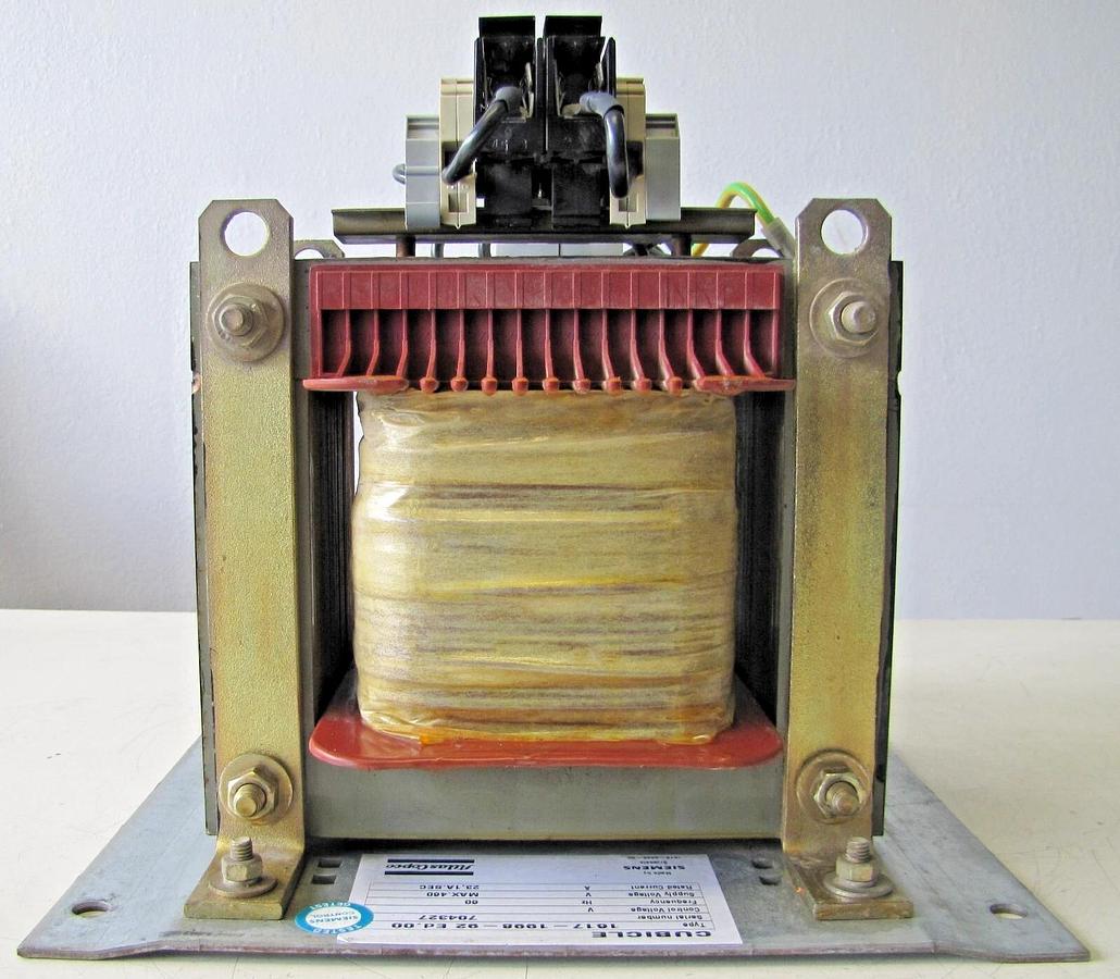 Used Siemens 5.3 KVA SIDAC-T 4AM6395-0AC40-8AN2  Transformer Input 460V Output 230V