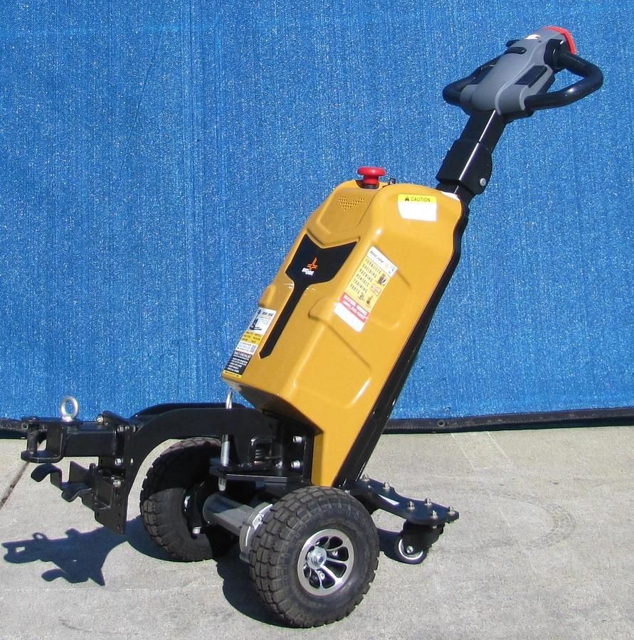 Used Big Joe T15 1500 lbs. Electric Walkie Puller Tugger 24 VDC W/ Battery Charger #1