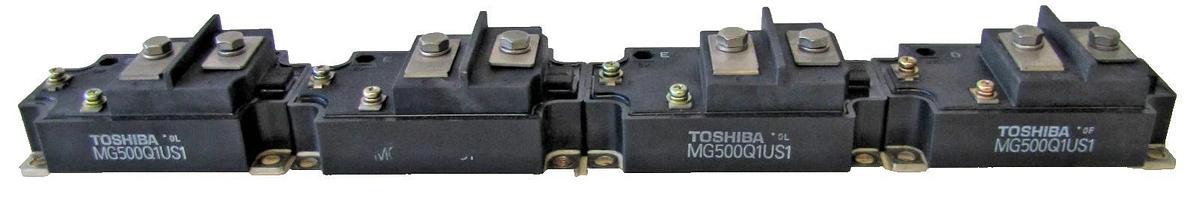 Used Lot of 4 Toshiba MG500Q1US1 IGBT Power Switch Semiconductor Modules 1200V 500A
