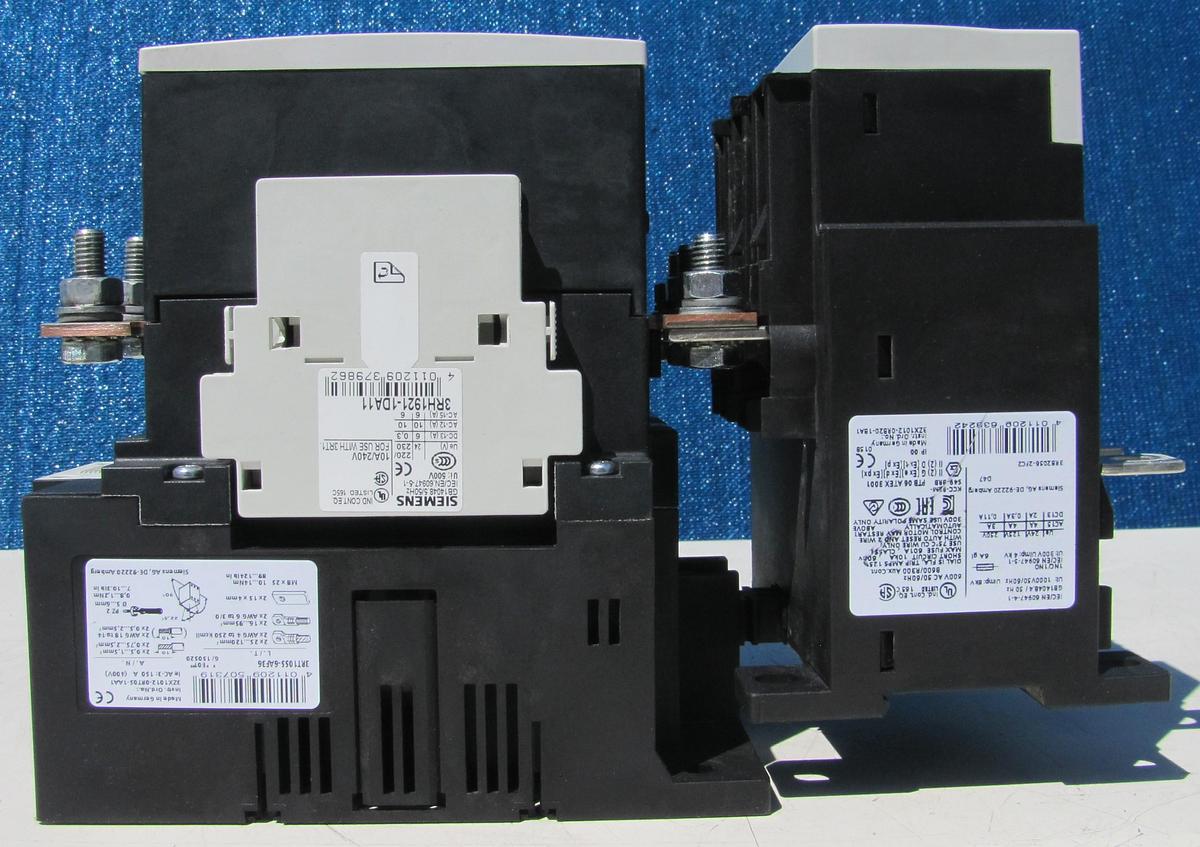 Used Siemens 185A Motor Starter Contactor 110V Coil With Overload Relay 185 Amp 1000V