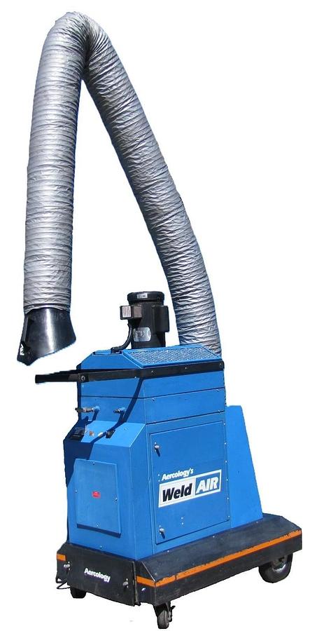 Used Aercology 1HP Portable Weld Fume Dust Extractor Air Cleaner HEPA Filter 120V