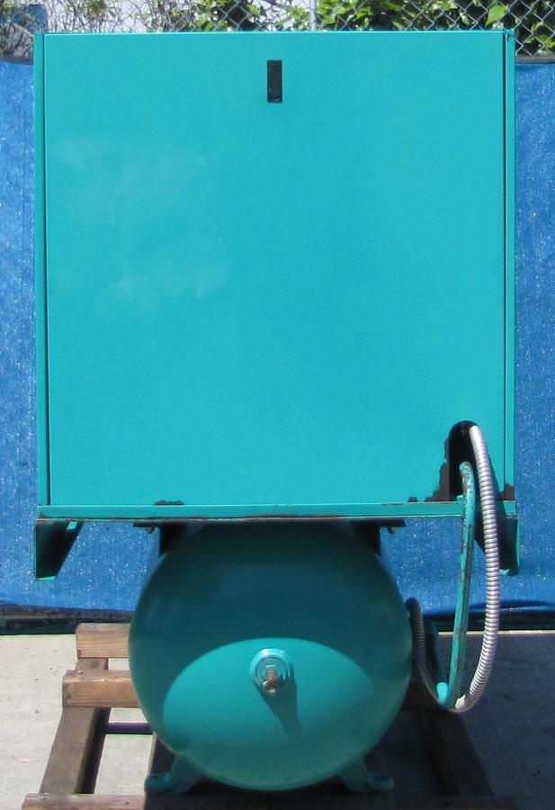 Used Sullivan Palatek 15 HP Rotary Screw Air Compressor with 120 Gallon Tank 51 CFM