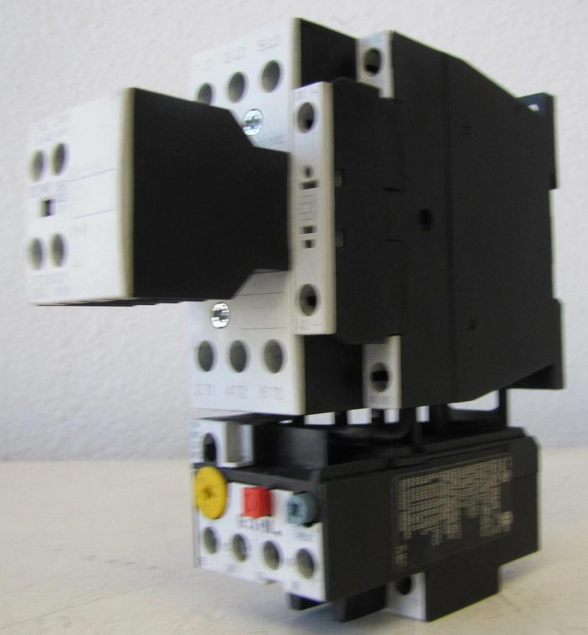 Used Eaton 40 Amp DIL M17-10 Motor Starter Contactor 24 VDC Coil and Overload Relay
