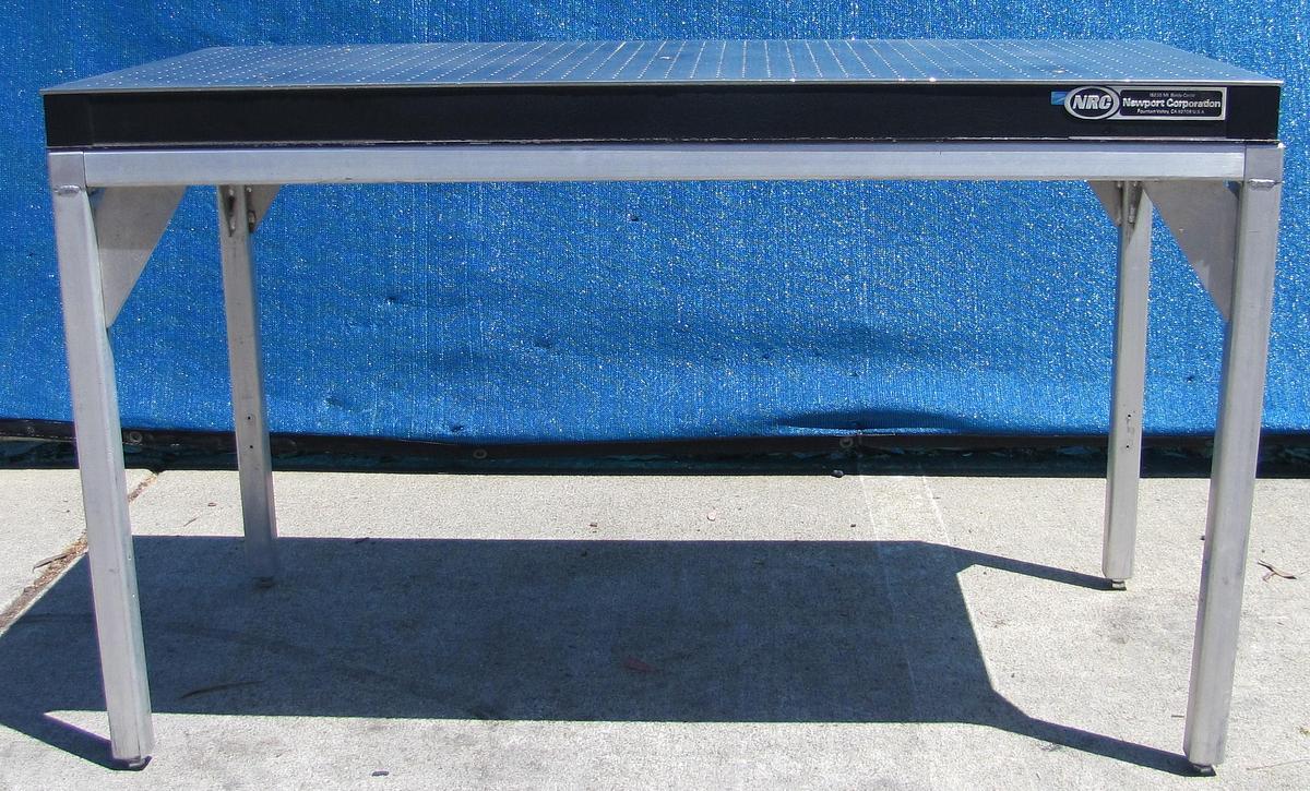 Used Newport NRC 48" x 24" Breadboard Optical Table With Legs Stand 29" High