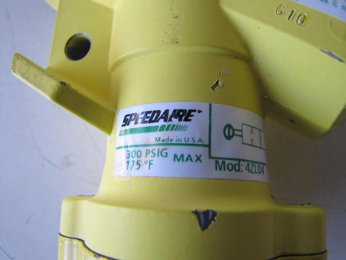 Used Speedaire 1/2" NPT Air Line Lockout Valve 4ZL04 Air System Shut Off Valve