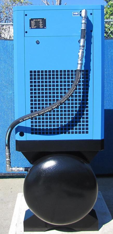 Used 2025 Maximus 15 HP 63 CFM Rotary Screw Air Compressor 230V 3 Phase With 80G Tank