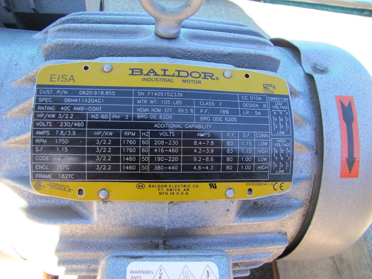 Used Busch R5 Oil Lubricated Rotary Vane Vacuum Pump 41 CFM 3HP Baldor Motor #3