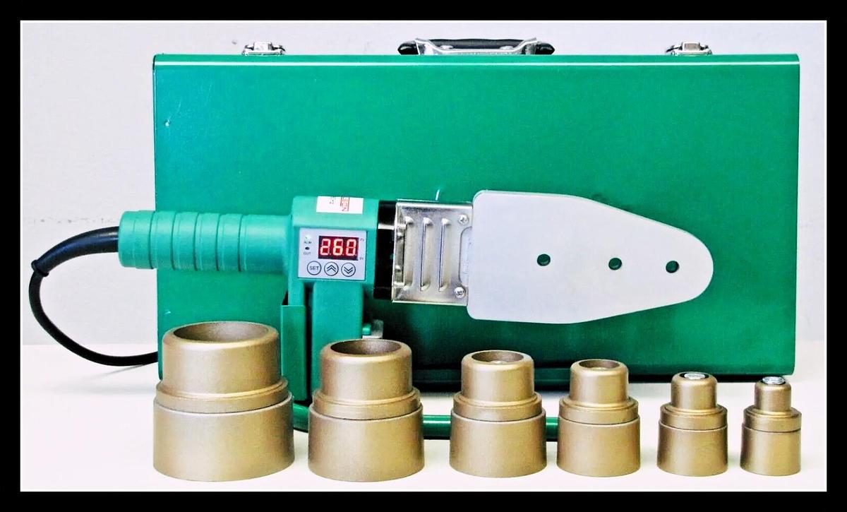 Used POLY FUSION HDPE PE Pipe Butt Welder Up to 63mm Socket Heater Machine