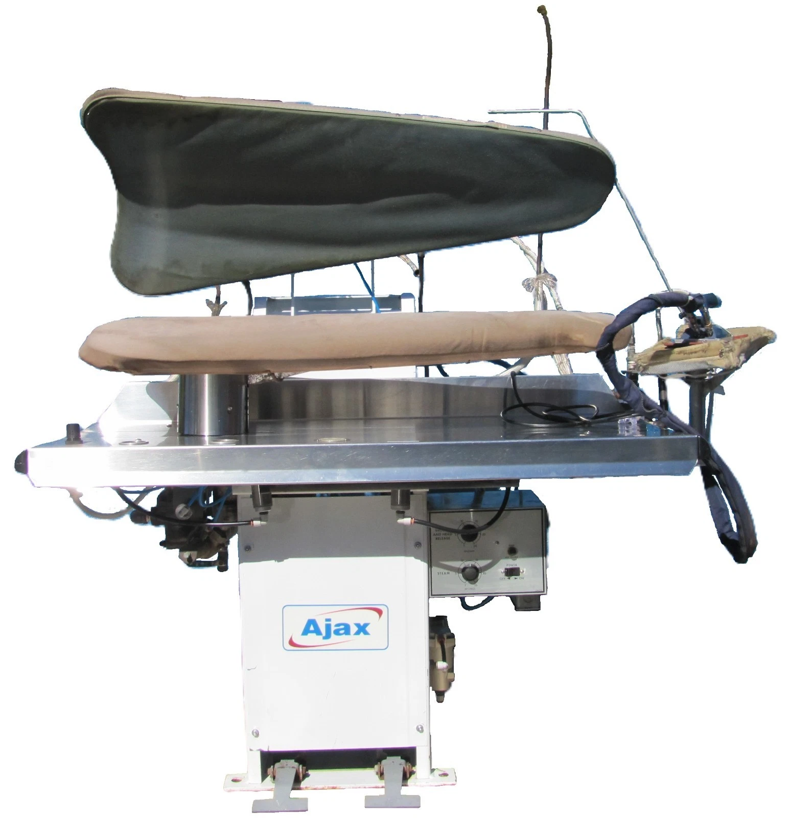 Used Ajax ADCF0446R10002 Dry Cleaning Utility Steam Press Legger Pants 115V w/ Iron