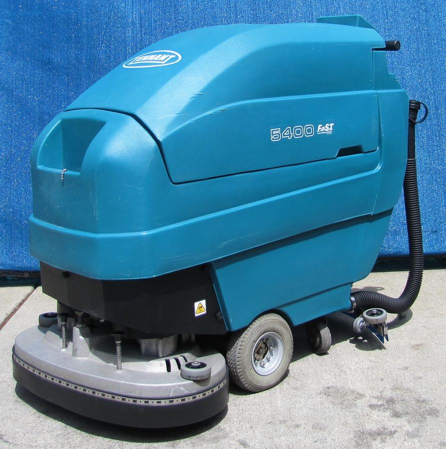 Used Tennant 5400 Walk Behind Floor Scrubber Self Propelled 24" Disc 92.6 Hours