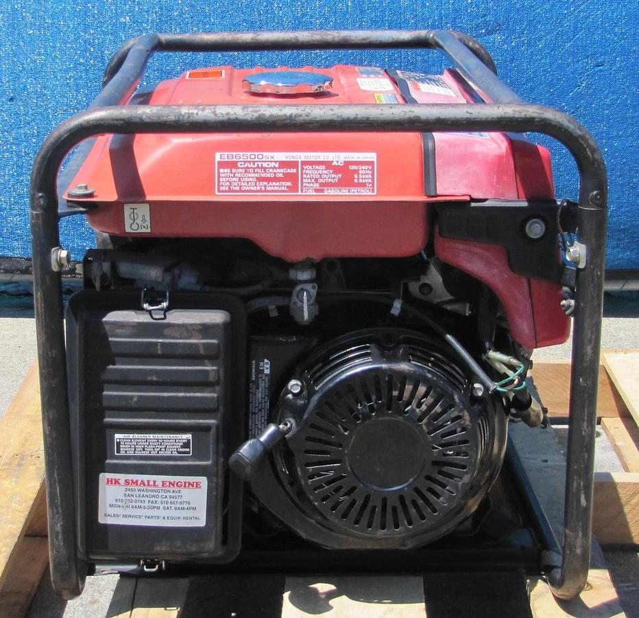 Used Honda EB6500 Portable Gas Generator 6500 Watt 110V/220V Electric Start EB6500sx