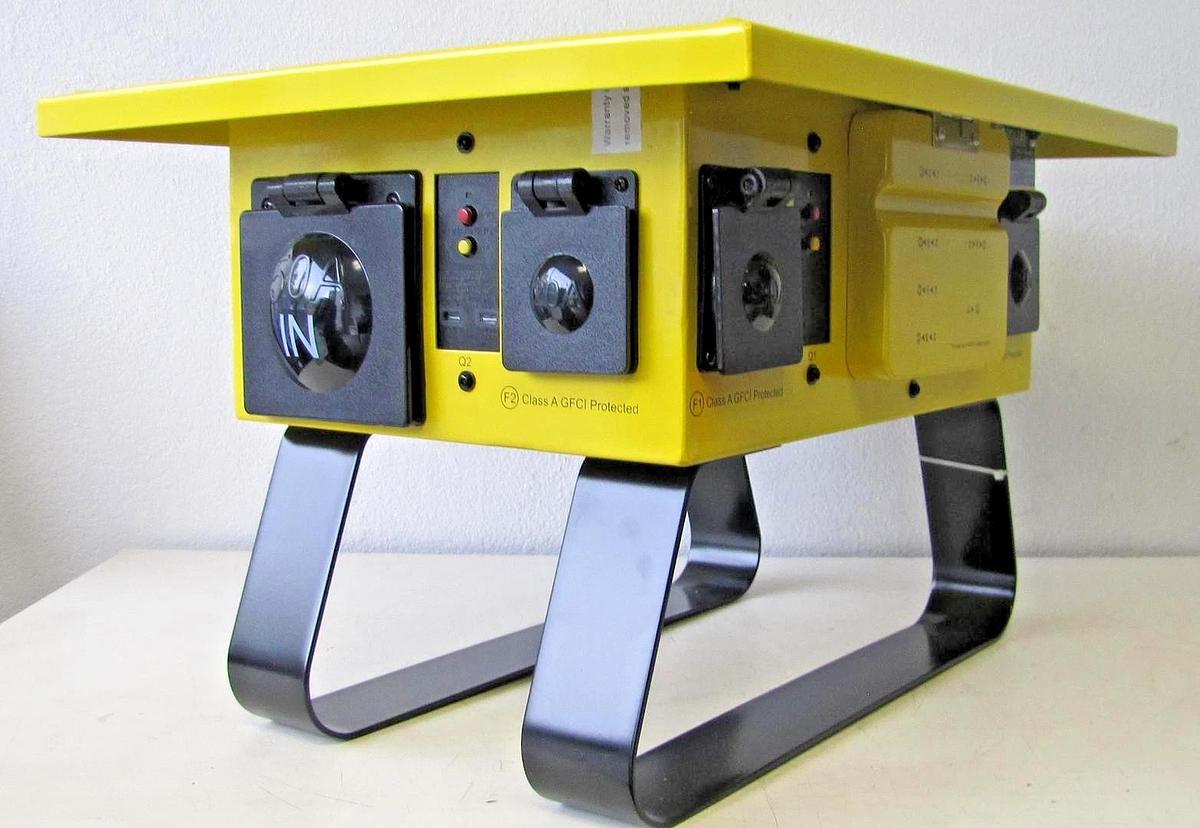 Used Voltec 125/250V 50A Temporary Power Distribution Spider Box T-BOX-6L Twist Lock