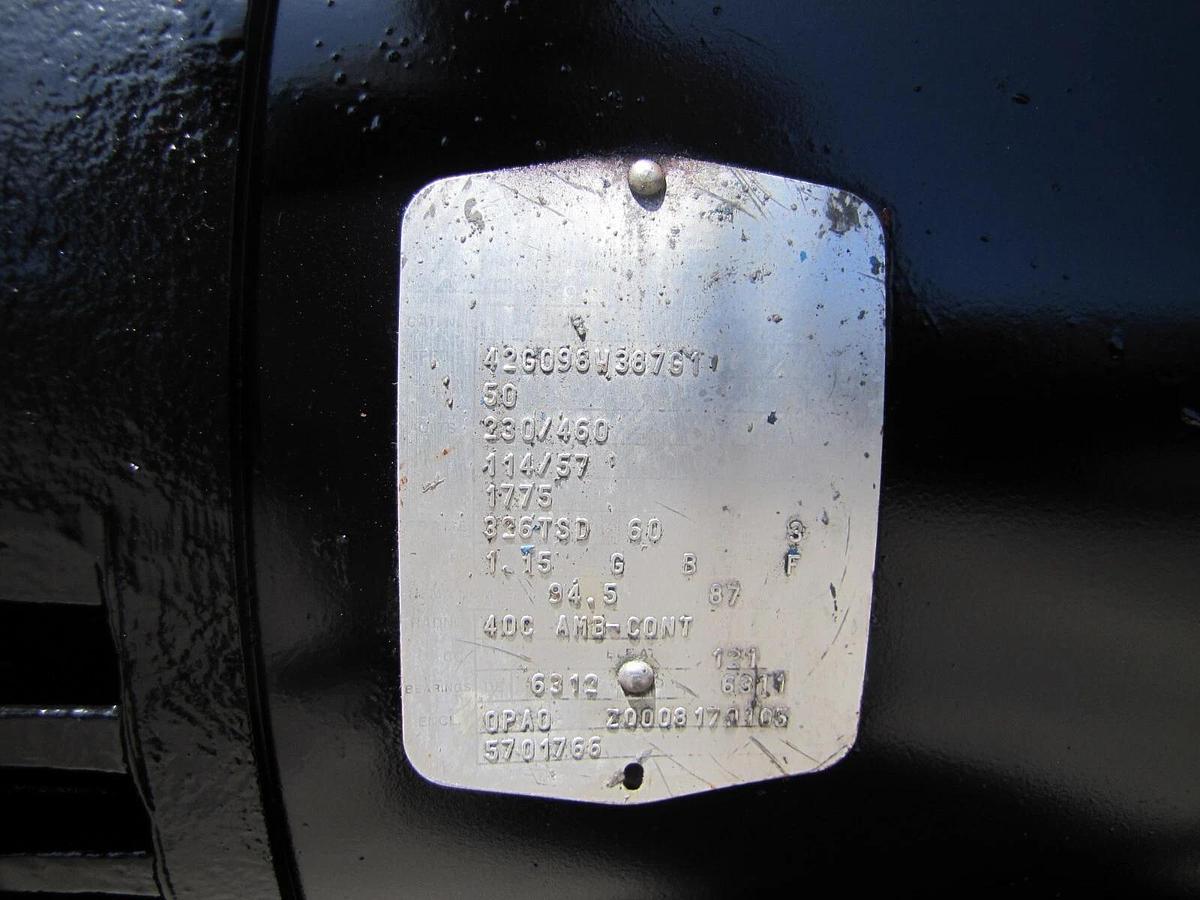 Used CompAir 50 HP Rotary Vane Air Compressor Baldor Electric Motor 215 CFM 460V 3Ph