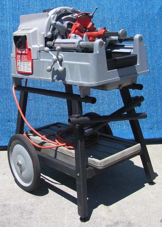 Used Ridgid 535 Series Pipe Threader Threading Machine With 811A Die Head 1/2" to 2"