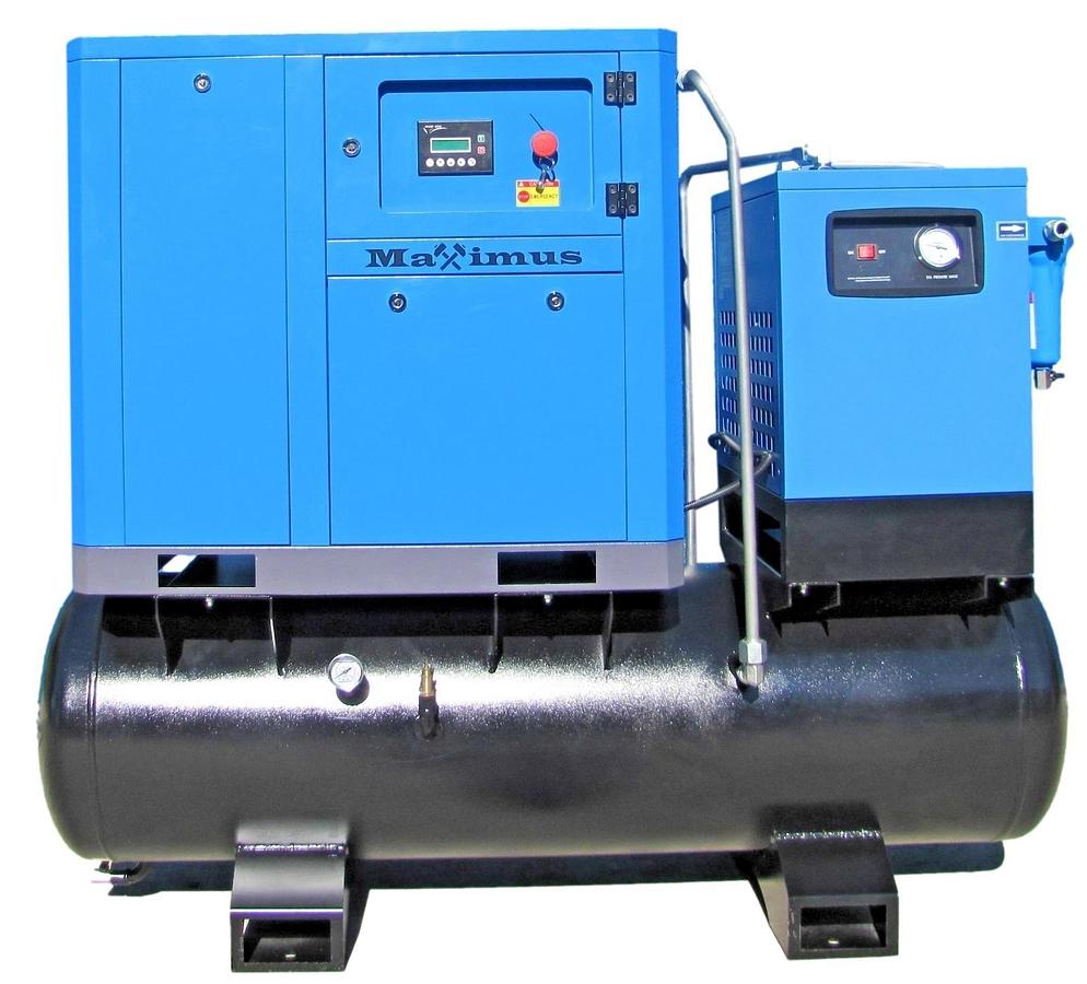 Used 2026 Maximus All-In-One 10HP Rotary Screw Air Compressor w/ 80 Gallon Tank