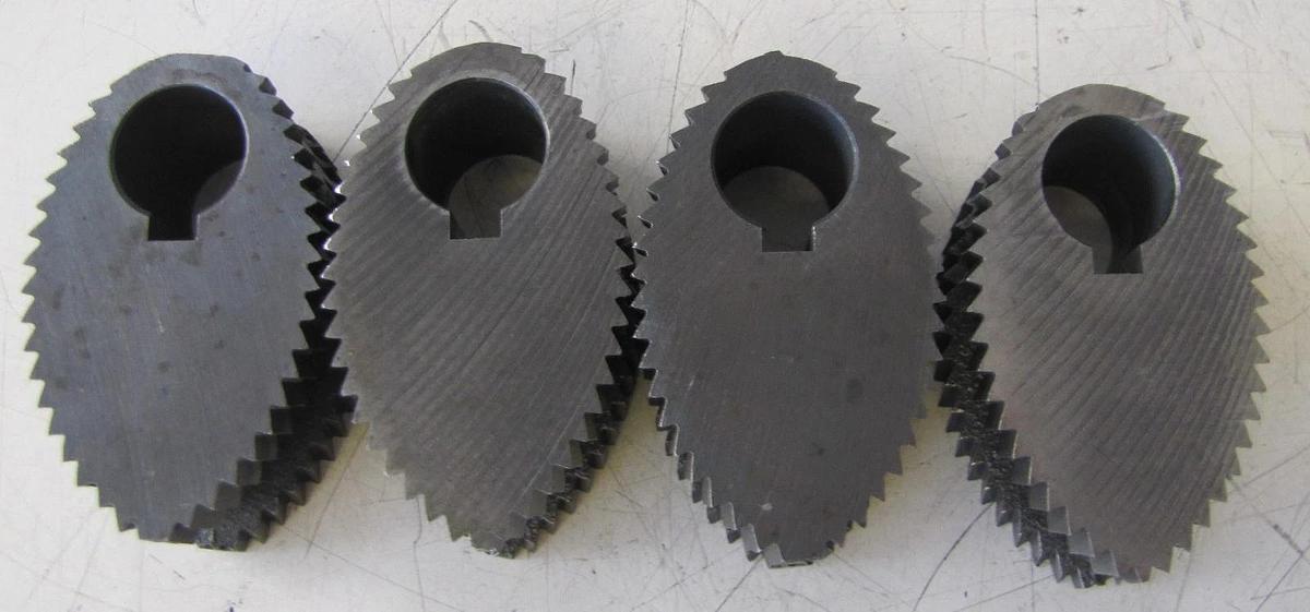 Used Complete Set of Collins Grip Jaw Chucks for Thred-O-Matic 22A Pipe Threader
