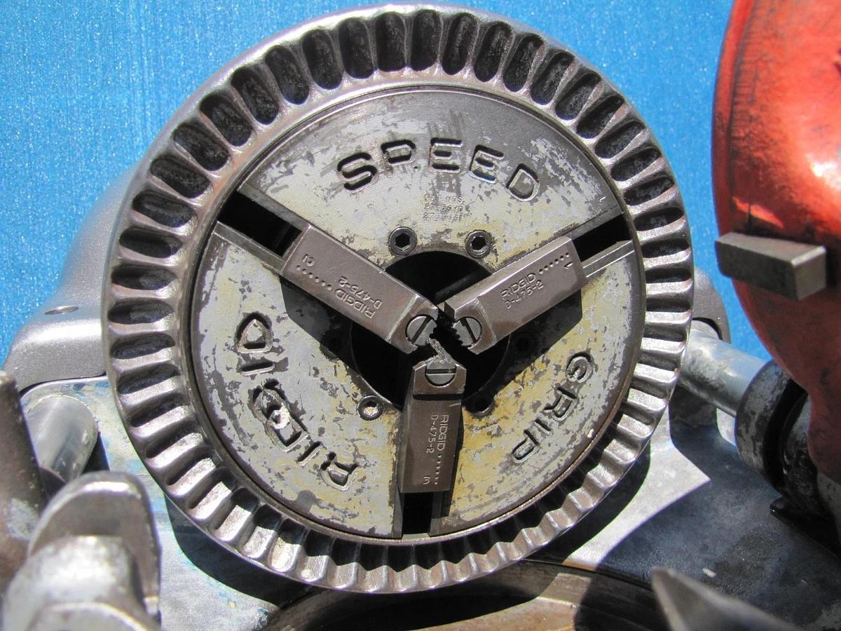 Used Ridgid 535 Pipe Threader 1/2" to 2" Pipe Threading Machine with 815A Die Head #3