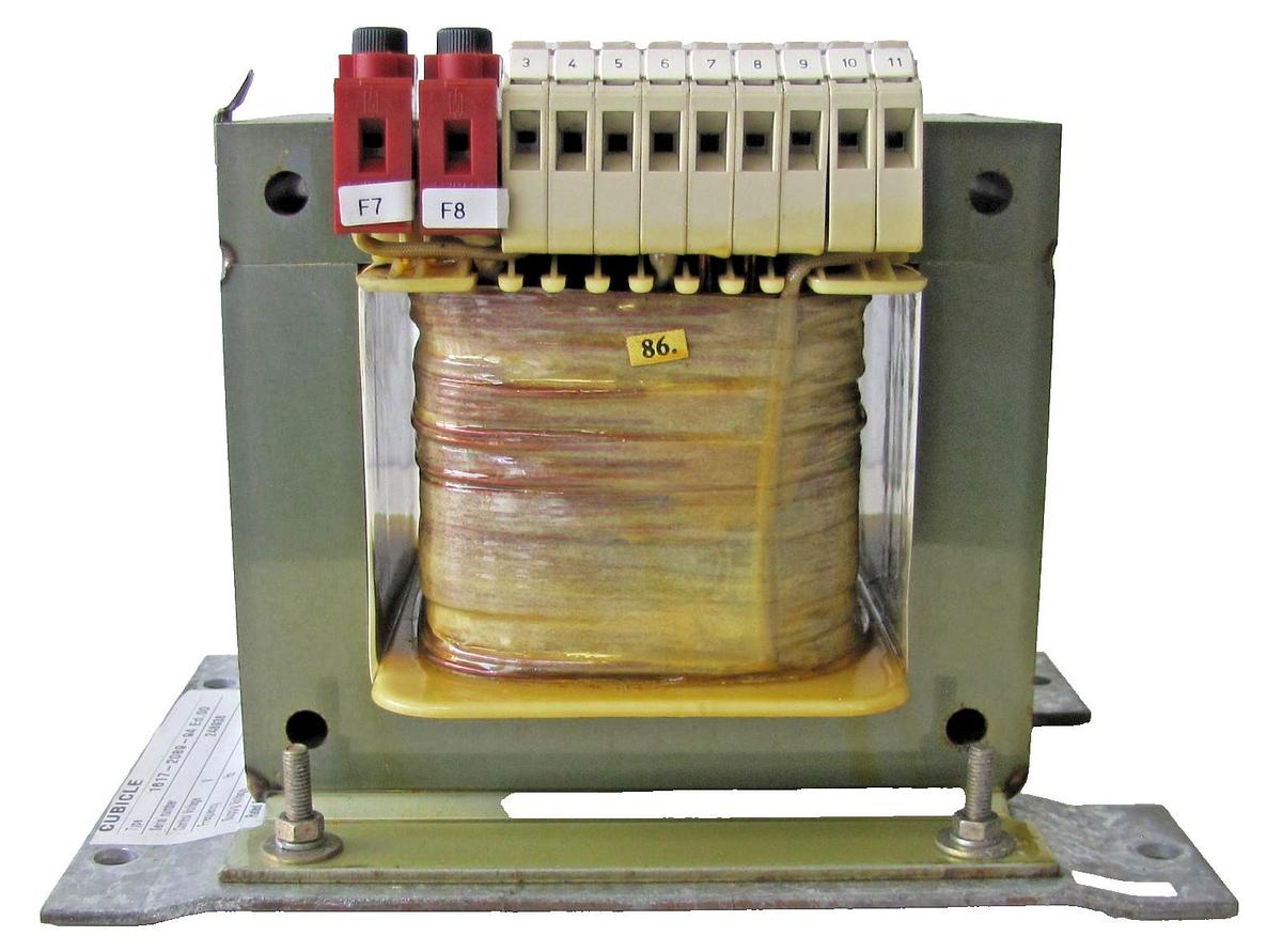 Used Siemens 1210 VA Power Transformer 460V Primary 220V Secondary Sidac-T 1200