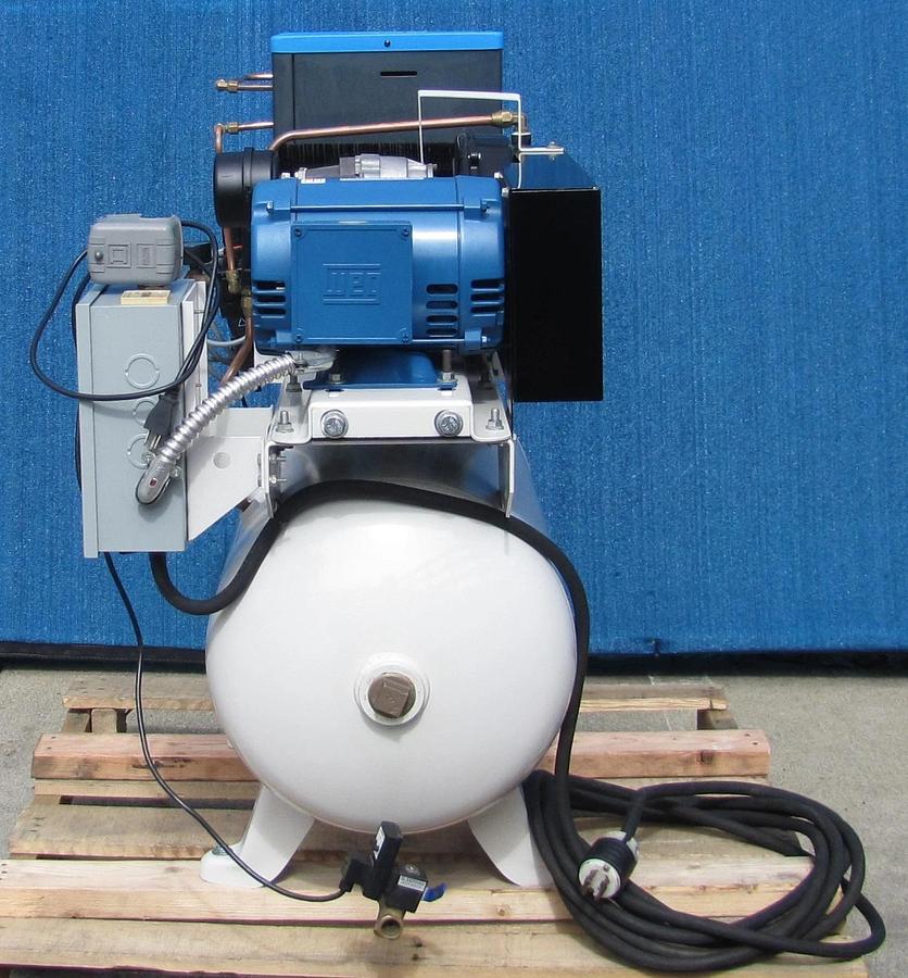 Used Powerex Oilless 3HP Scroll Air Compressor STS030134 with Tank and Air Dryer