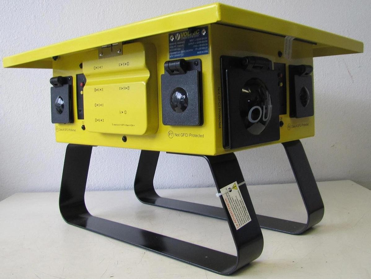 Used Voltec 09-00675 Temporary Power Distribution Box T-BOX-6L