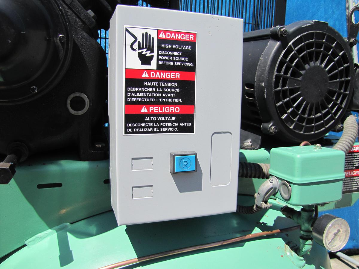 Used Speedaire 10 HP Piston Air Compressor with 80 Gallon Tank 175 PSI 230V 3 Phase