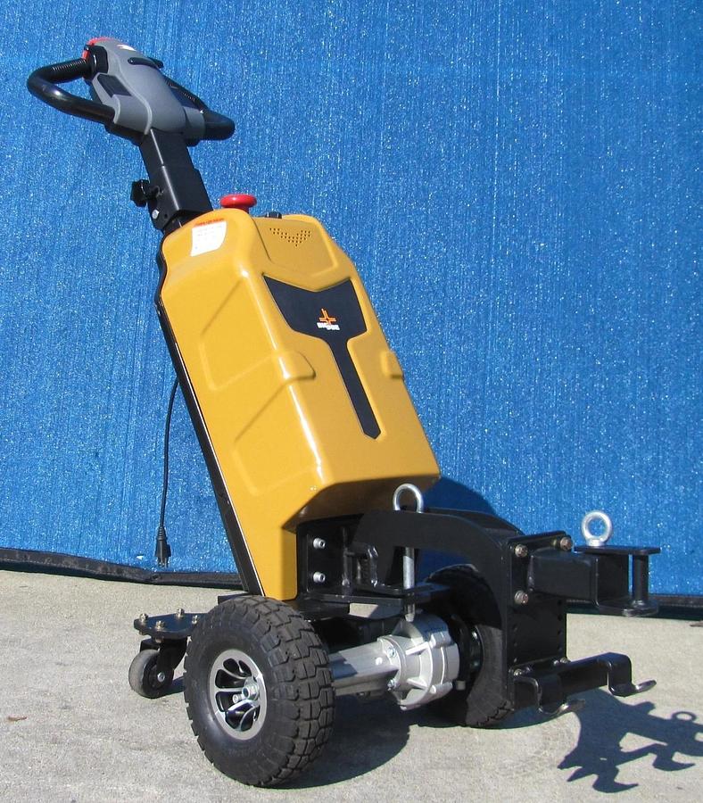 Used Big Joe T15 1500 lbs. Electric Walkie Puller Tugger 24 VDC W/ Battery Charger #2